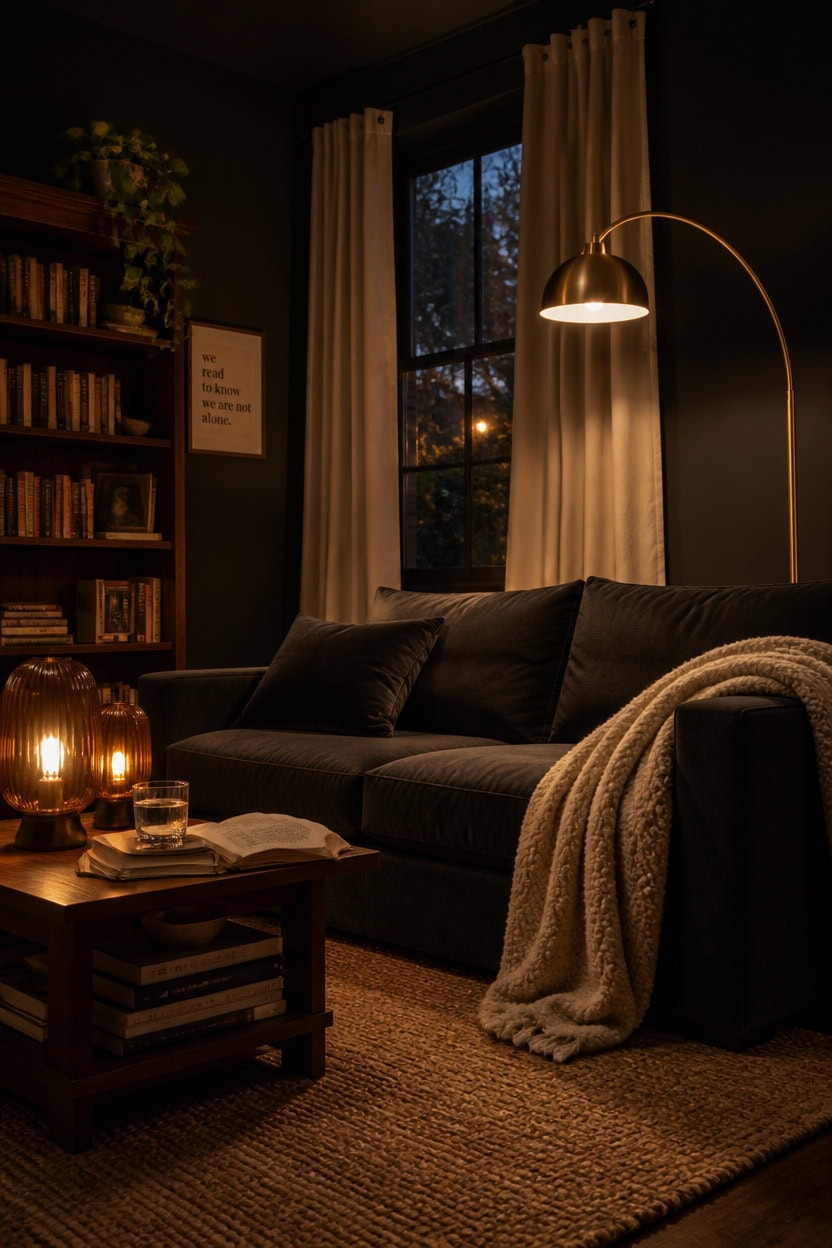 warm lamp friendly charcoal cocoon