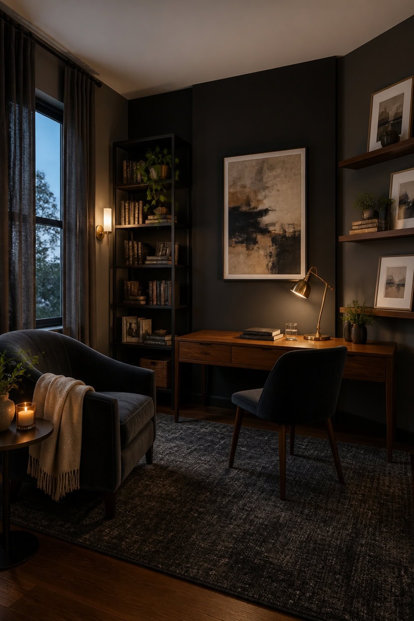 warm near black charcoal scheme