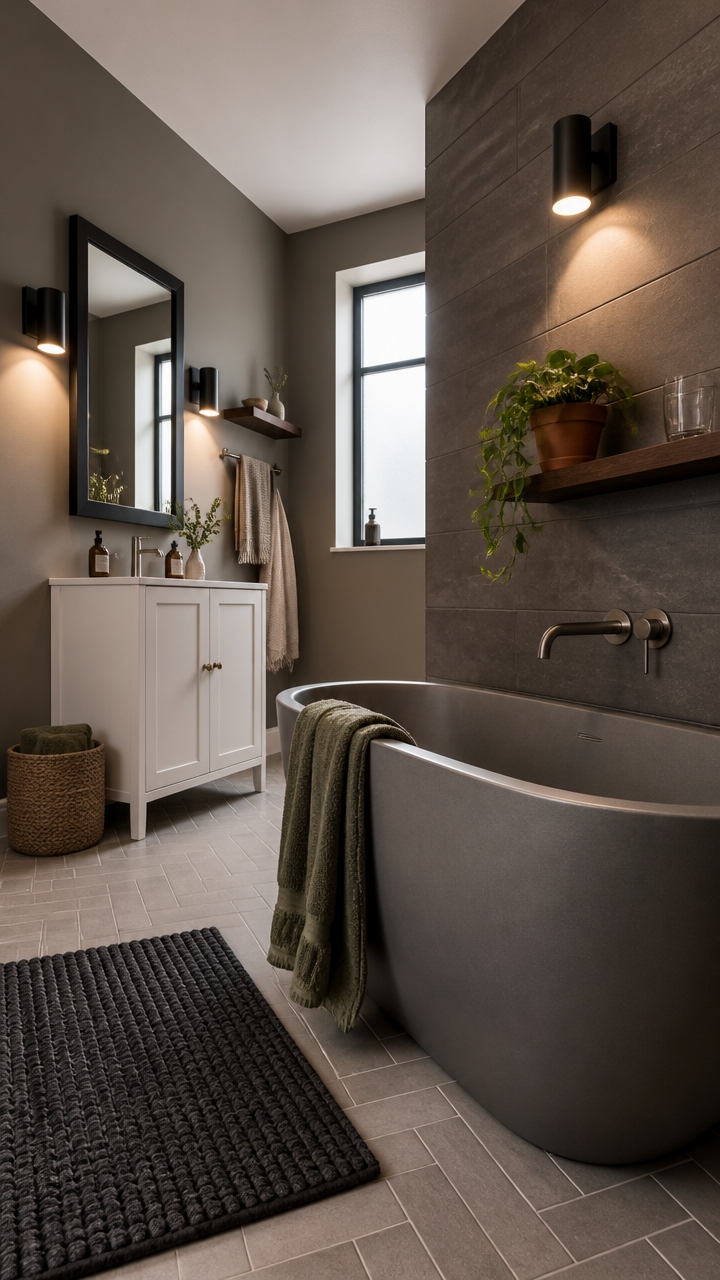 warm slate textured layered gray