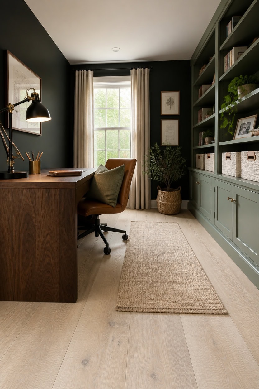 light flooring brightens dark rooms