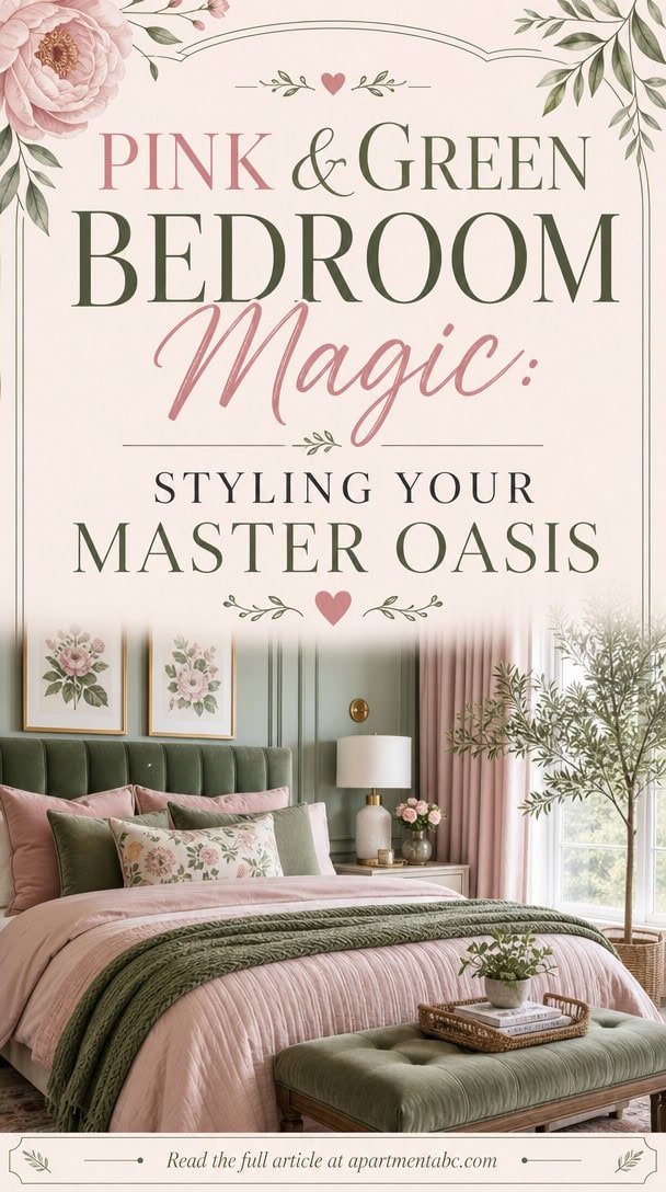 Pink & Green Bedroom Magic: Styling Your Master Oasis