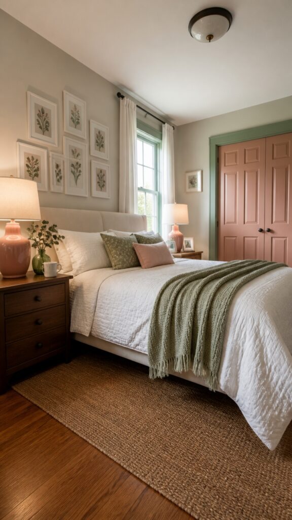 Pink & Green Bedroom Magic: Styling Your Master Oasis
