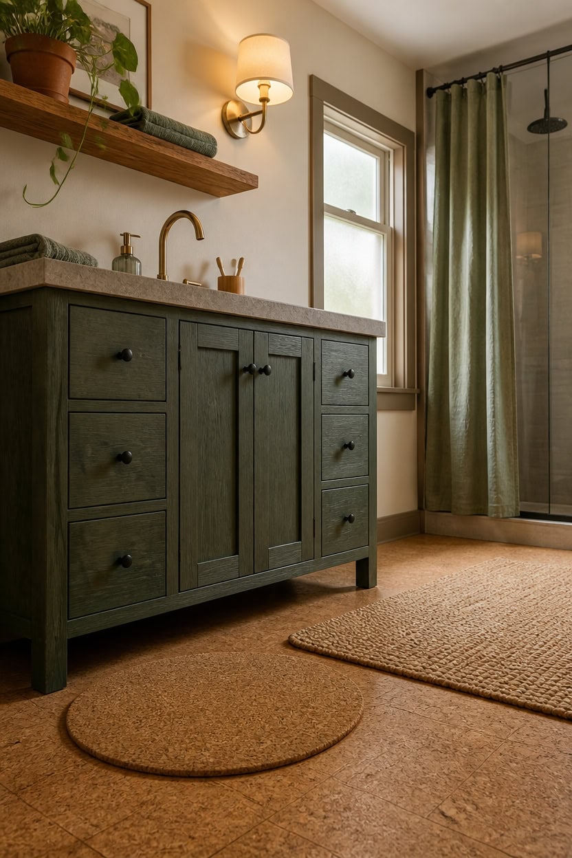 sage oak sustainable bathroom
