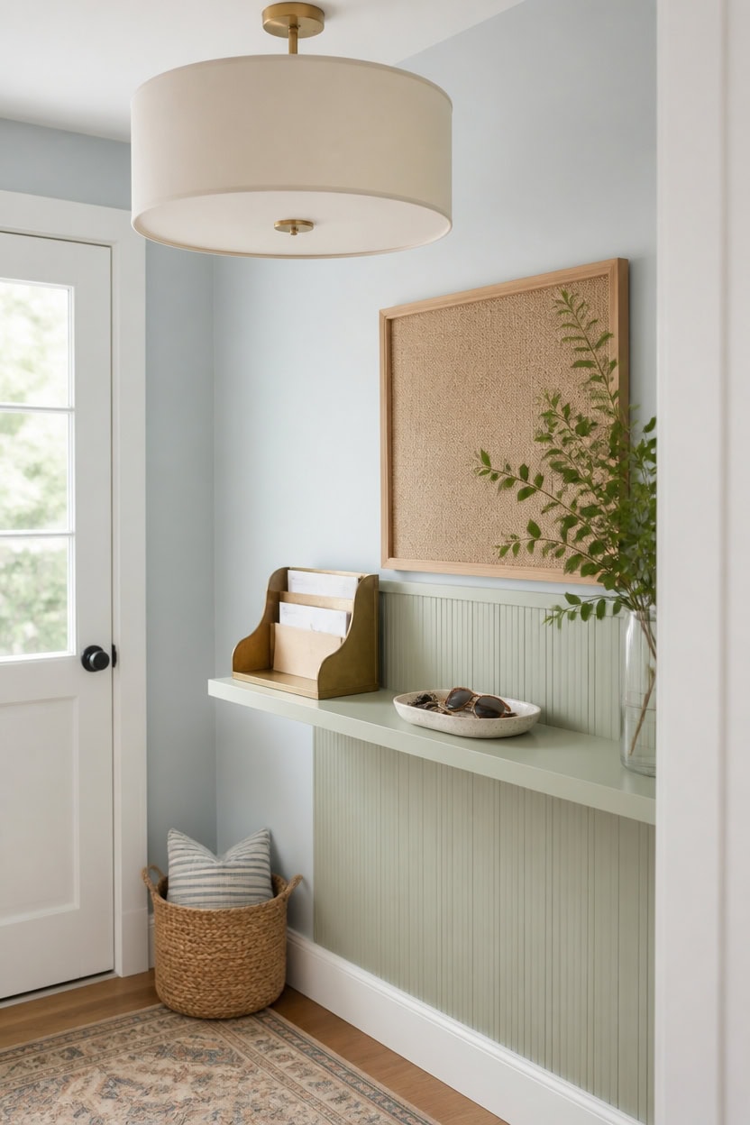 airy blue green mail nook