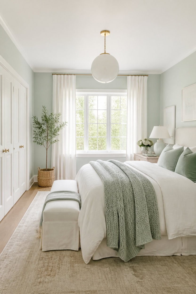 airy mint and white seasonal styling