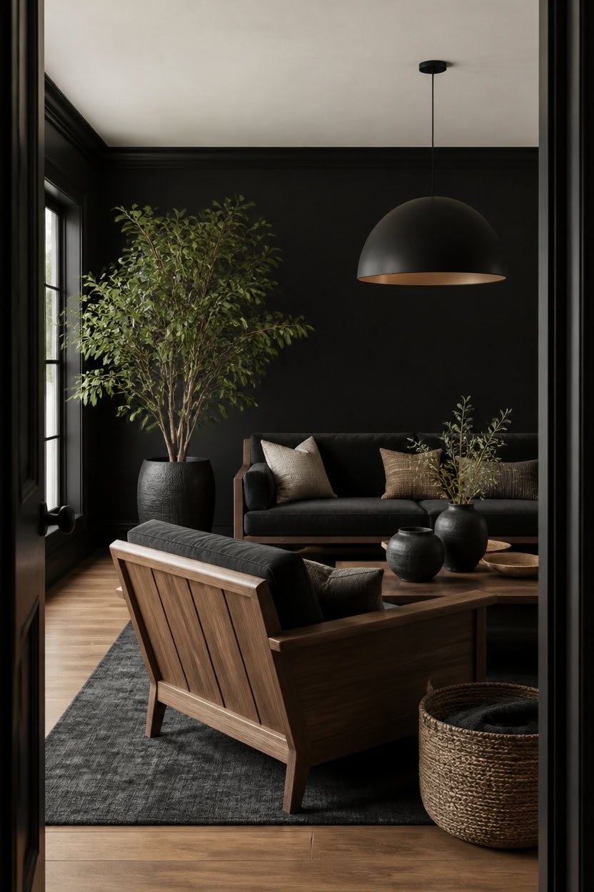 angle seating toward doorway