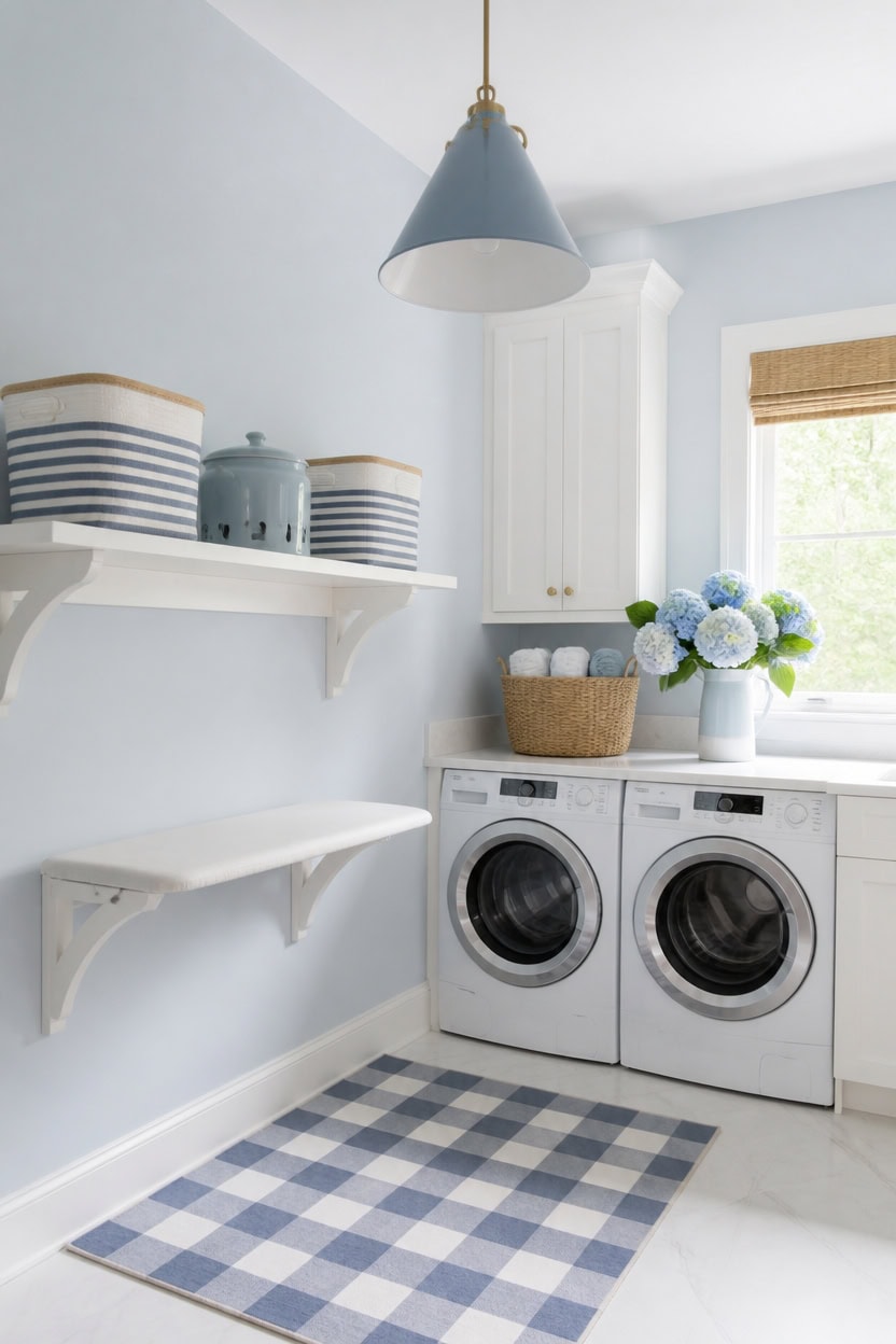 bashful blue balanced laundry