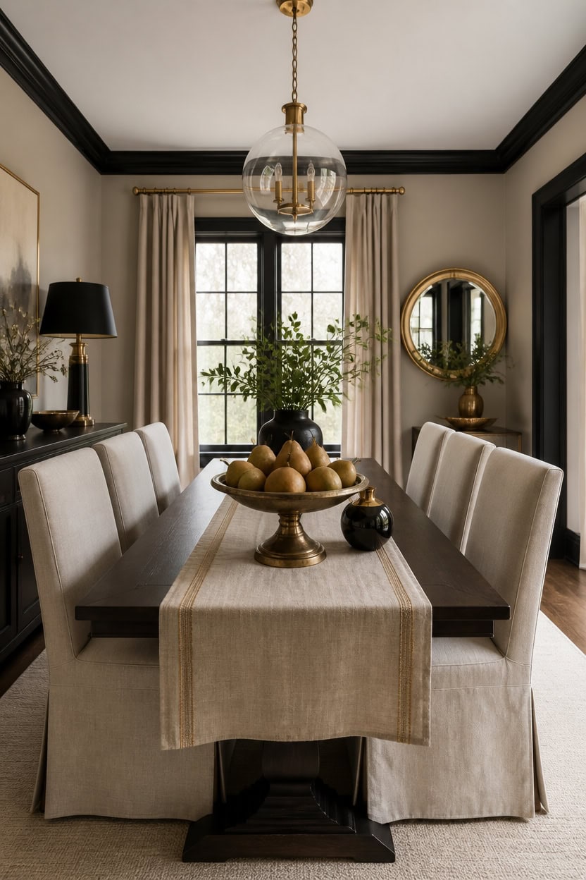 beige black gold harmony