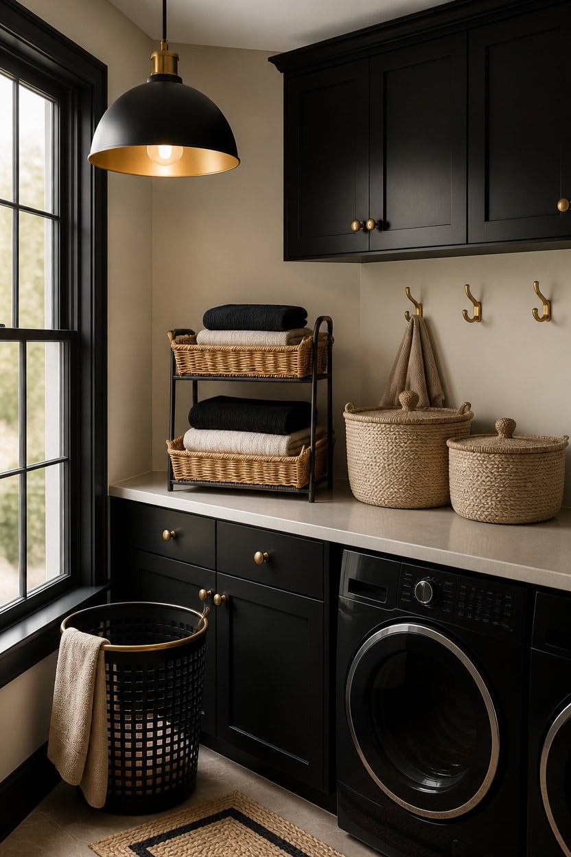 beige black gold harmony