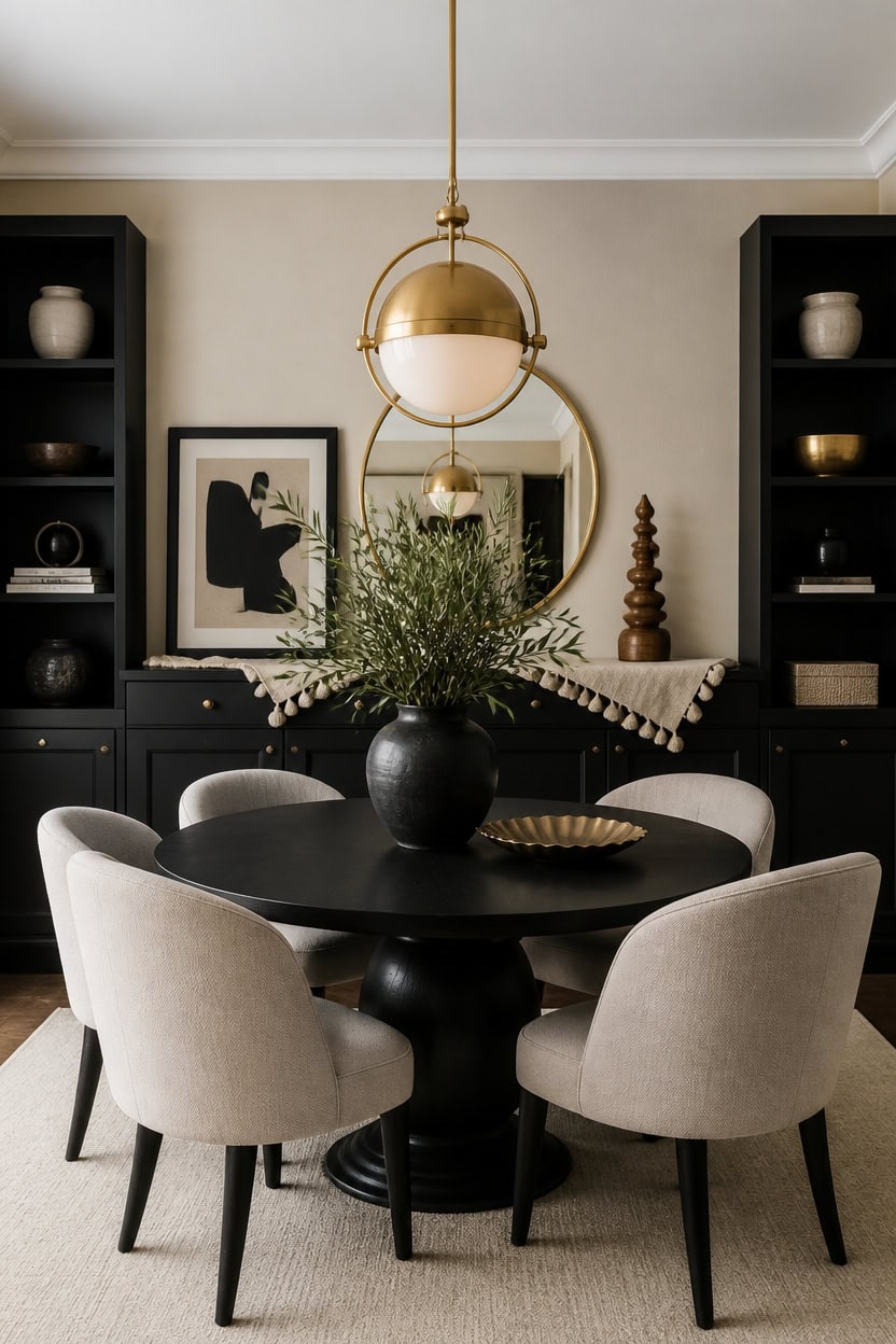 beige walls black anchor