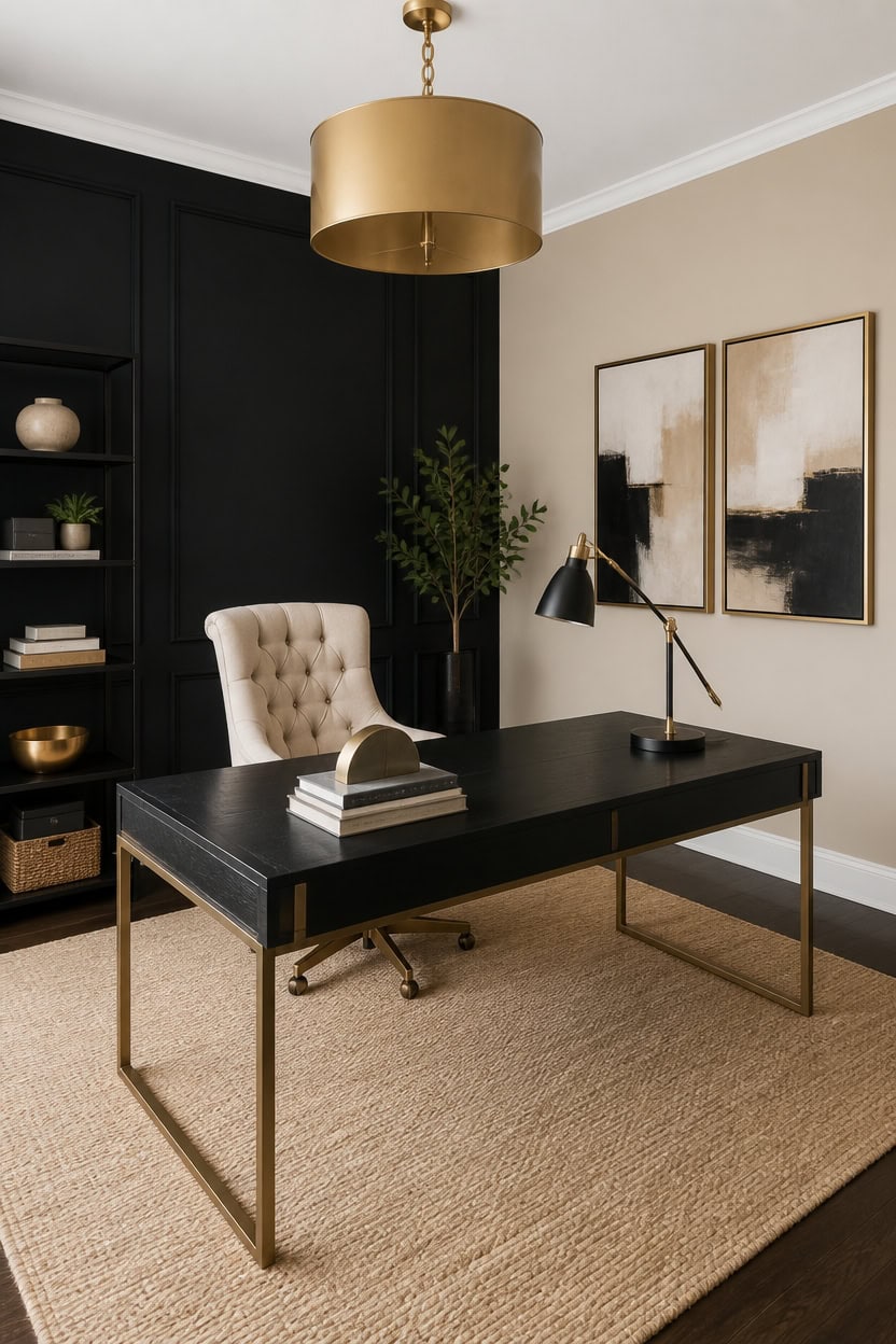 black anchor beige balance