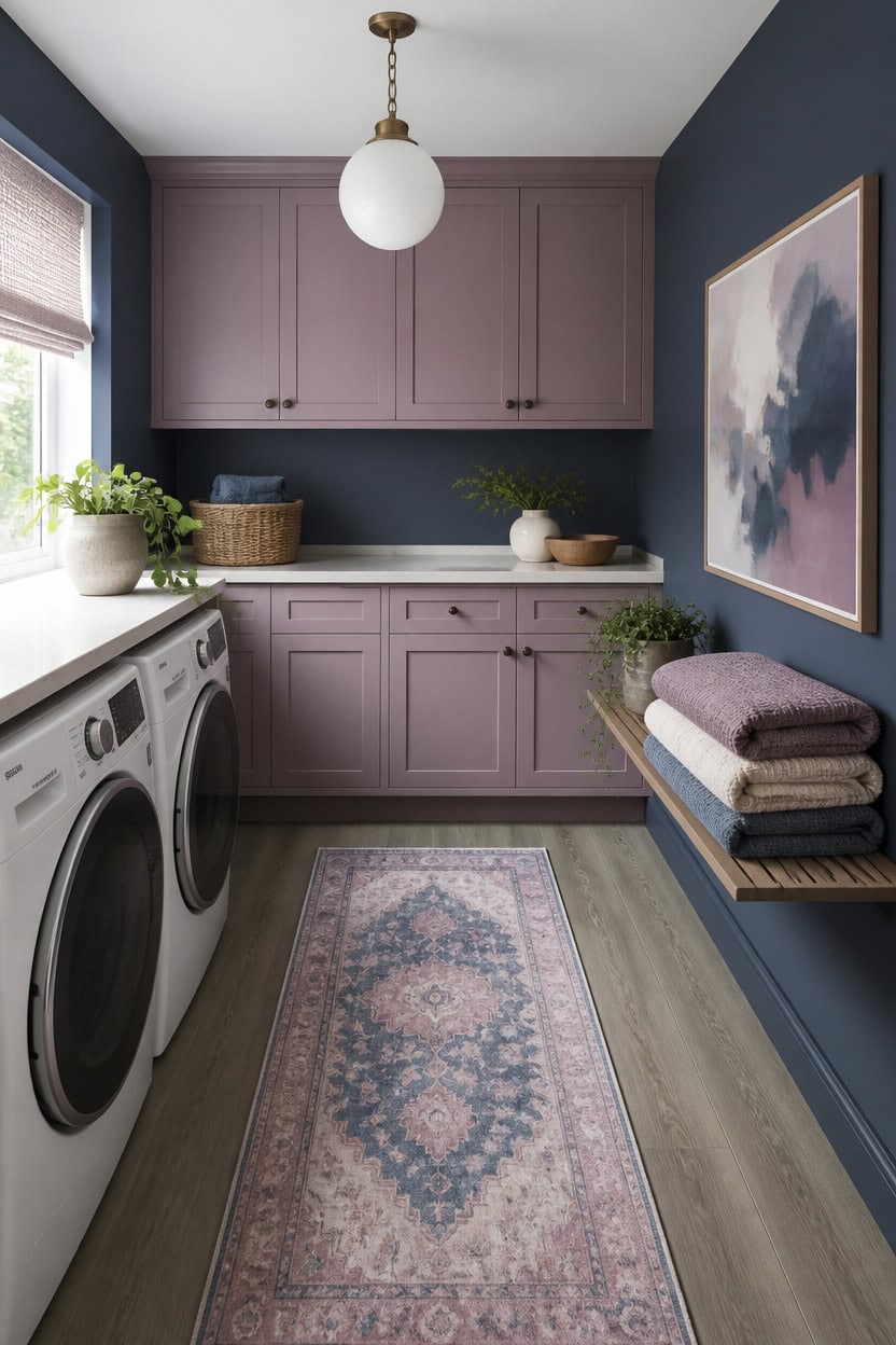 blue mauve laundry harmony