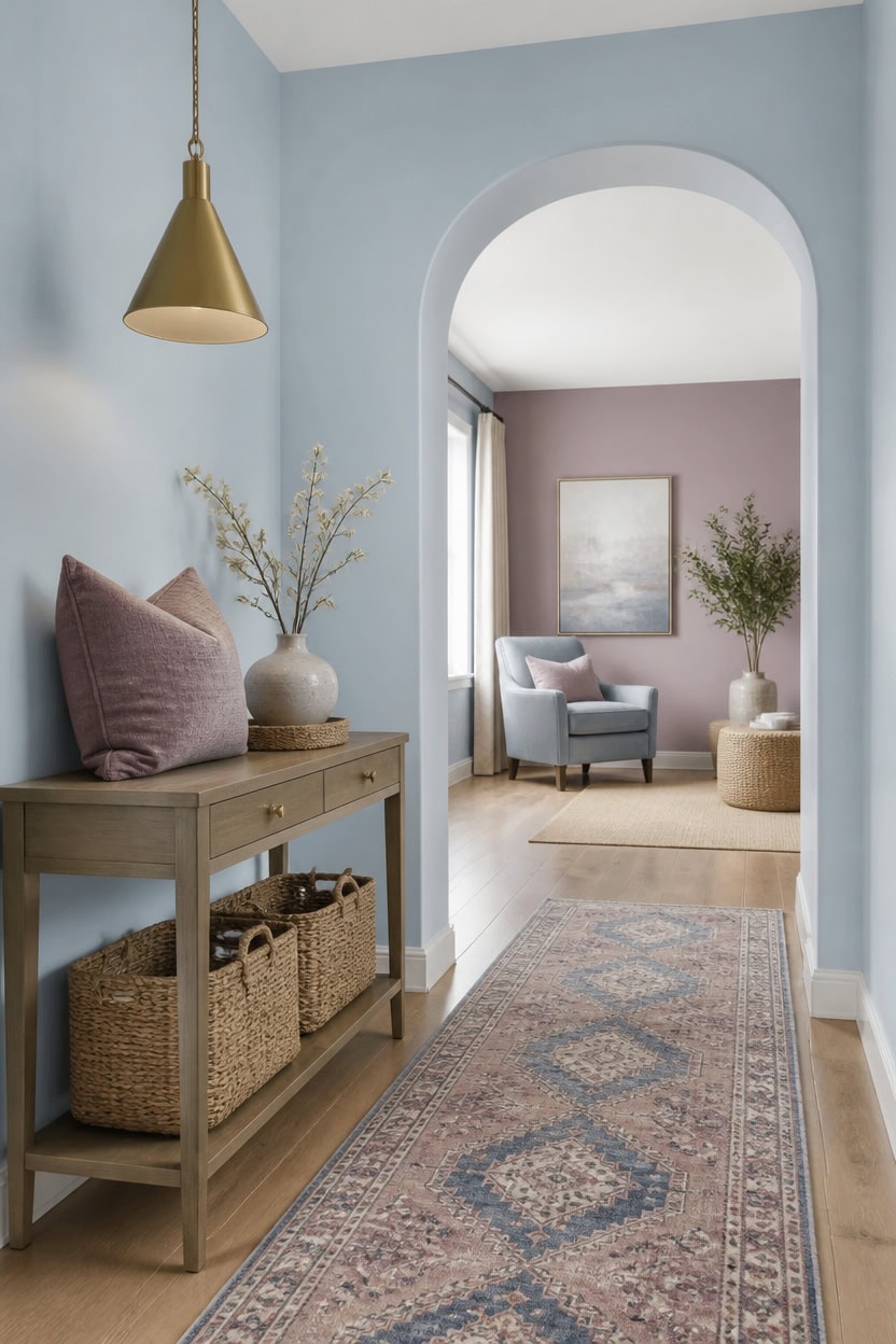 blue to mauve threshold transition