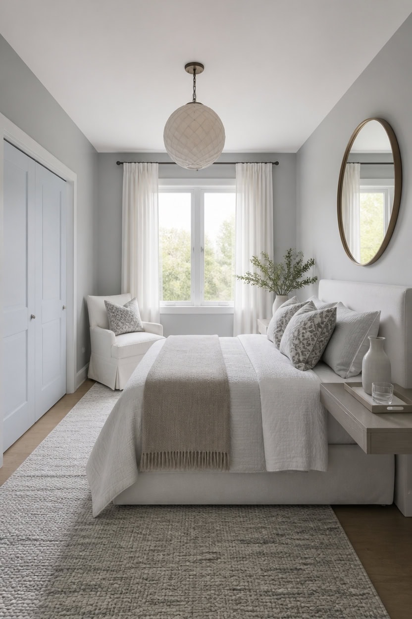 blurred gray and white retreat