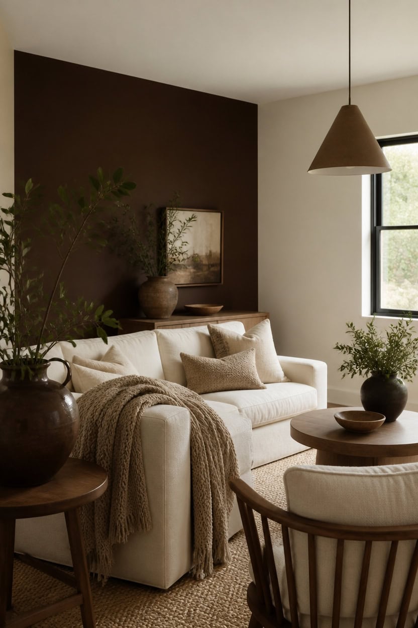 bold brown airy cream