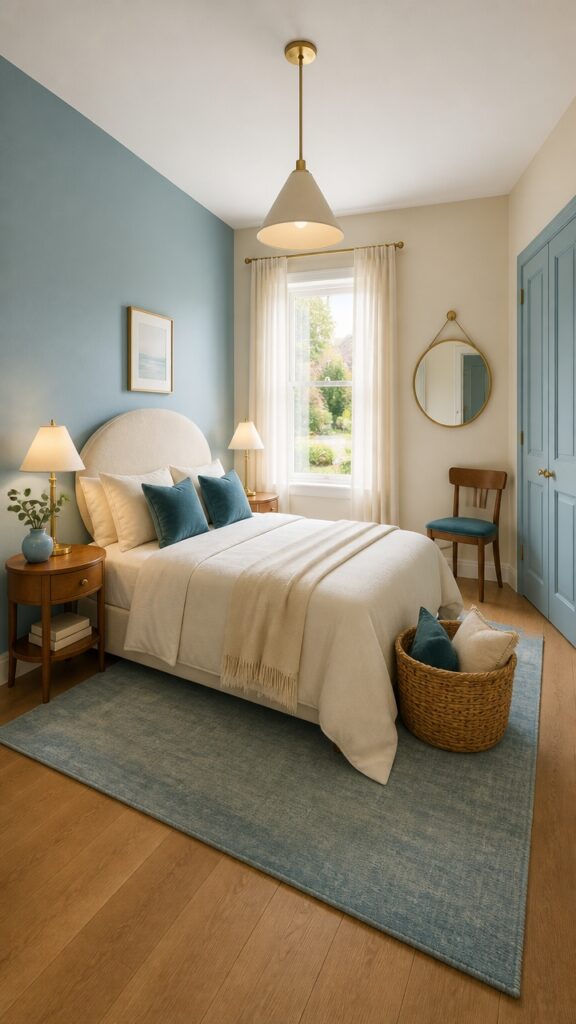 Turquoise and Gold Bedroom for the Woman Whose Taste Cannot Be Talked Out Of