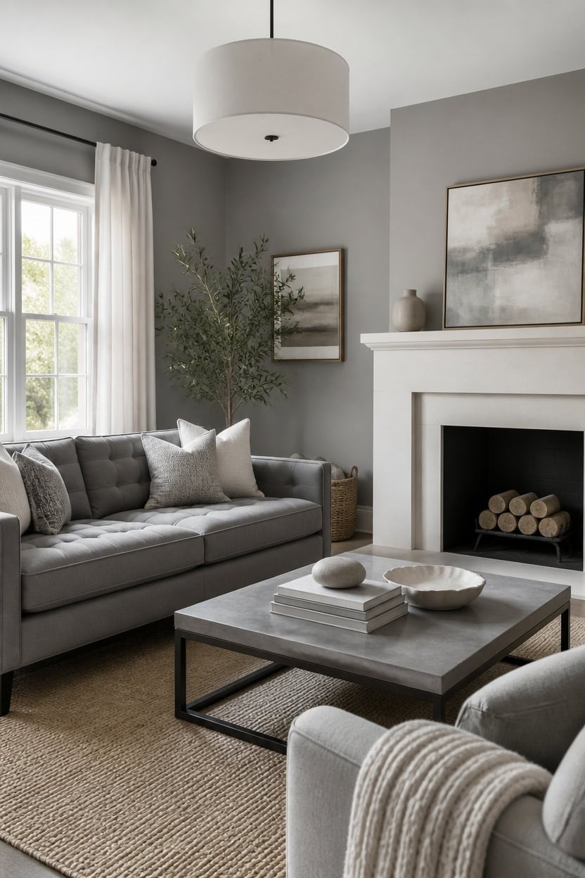 calm gray and white simplicity