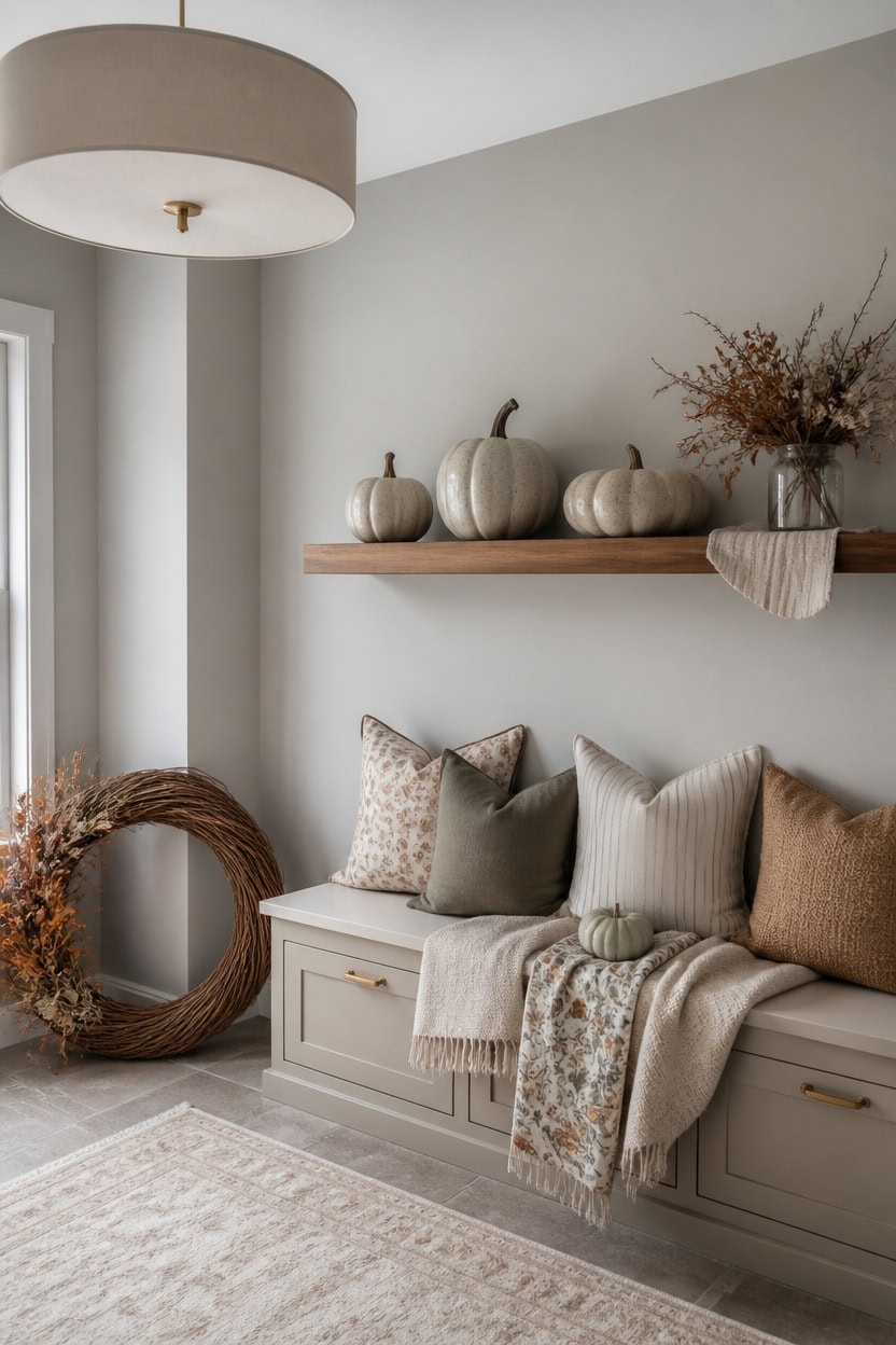 calm gray seasonal display