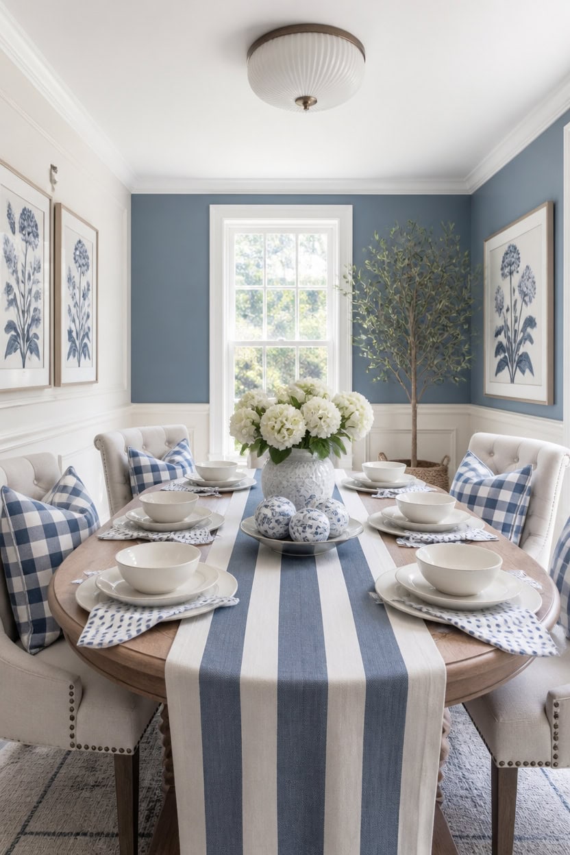 calm layered blue and white