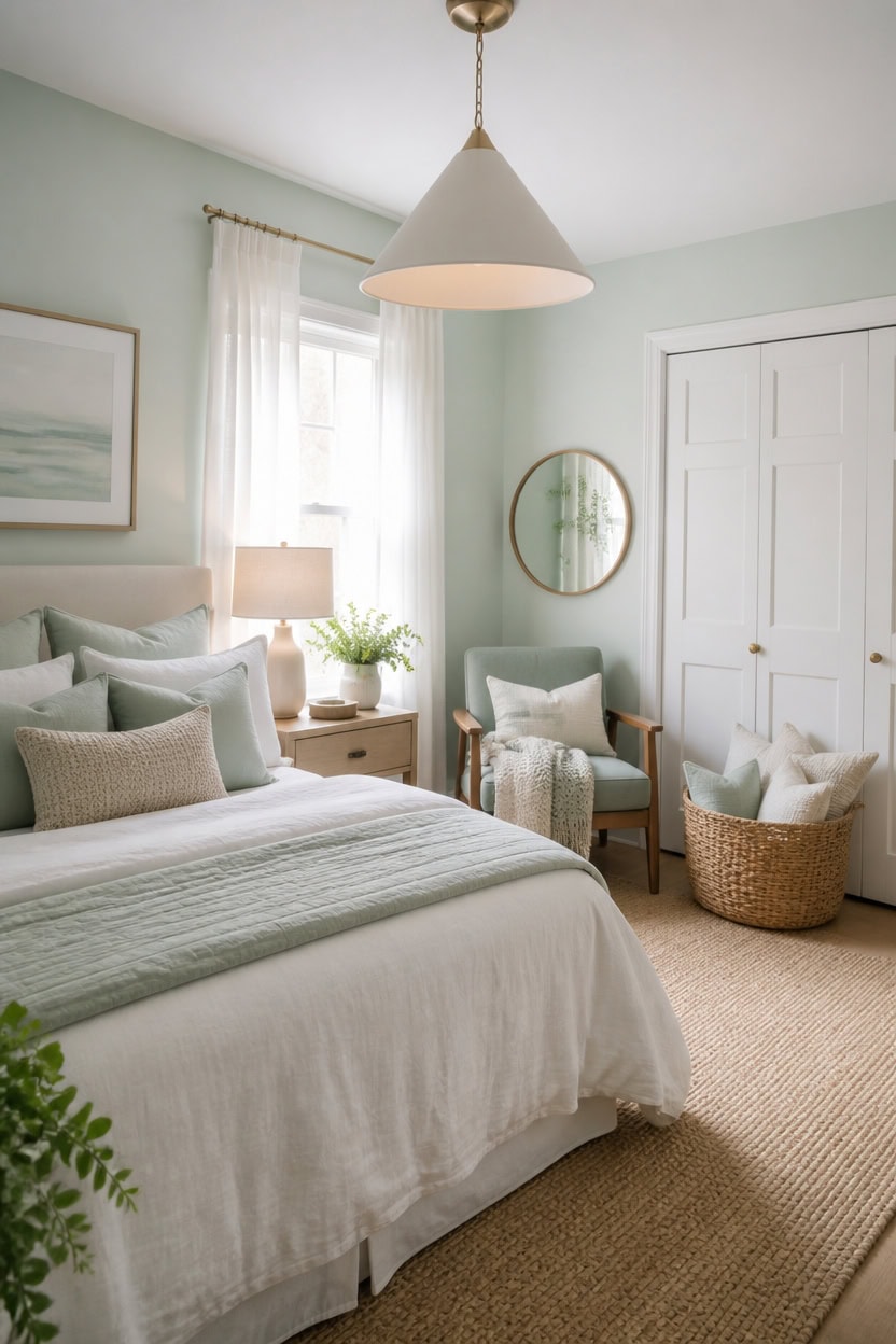 calm mint spa lighting