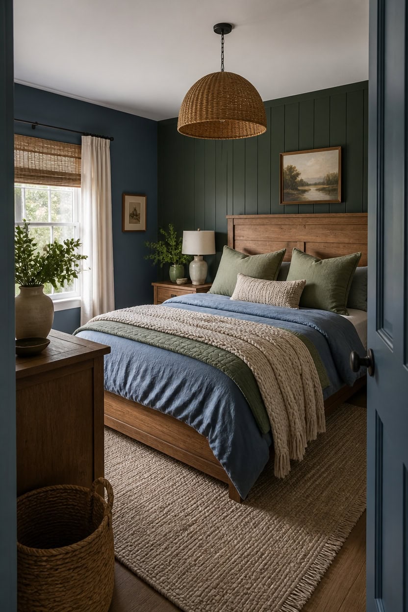chalky blues cozy layered textures
