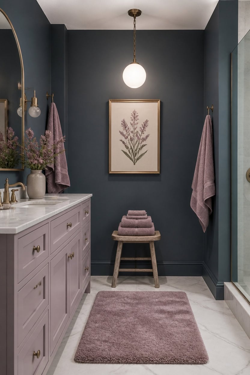 cool blue soft mauve