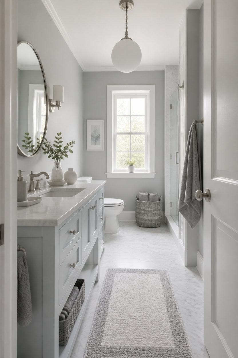 cool gray crisp blue white