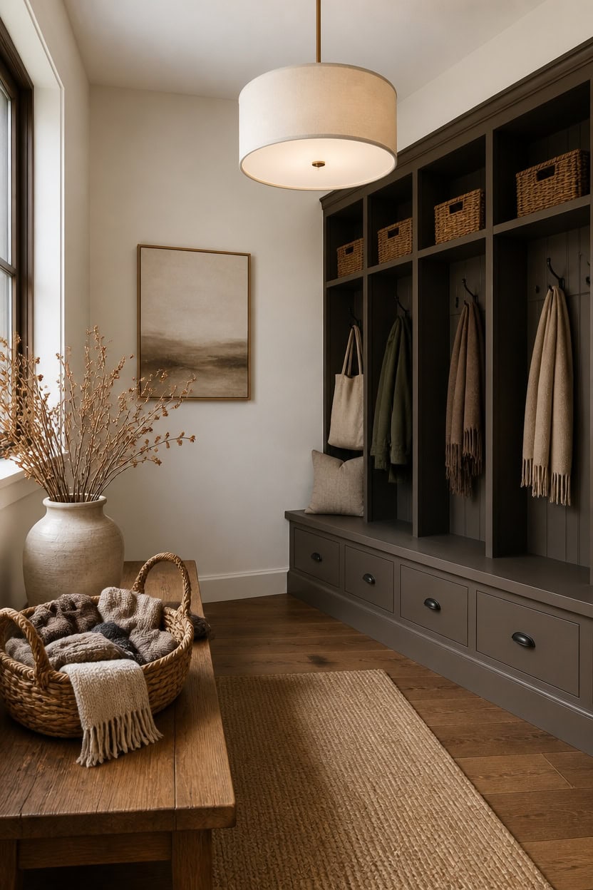 cream brown woven warmth