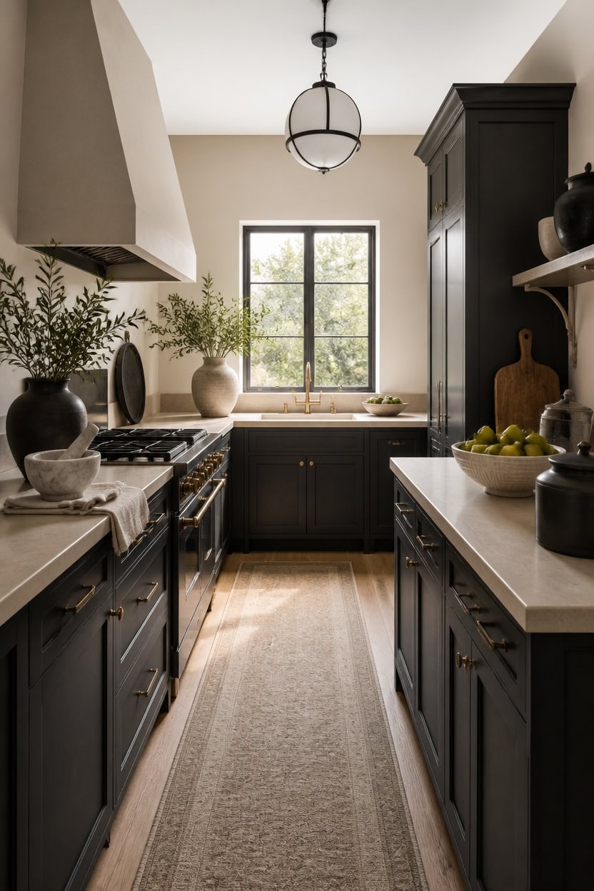 cream countertops balance darkgray