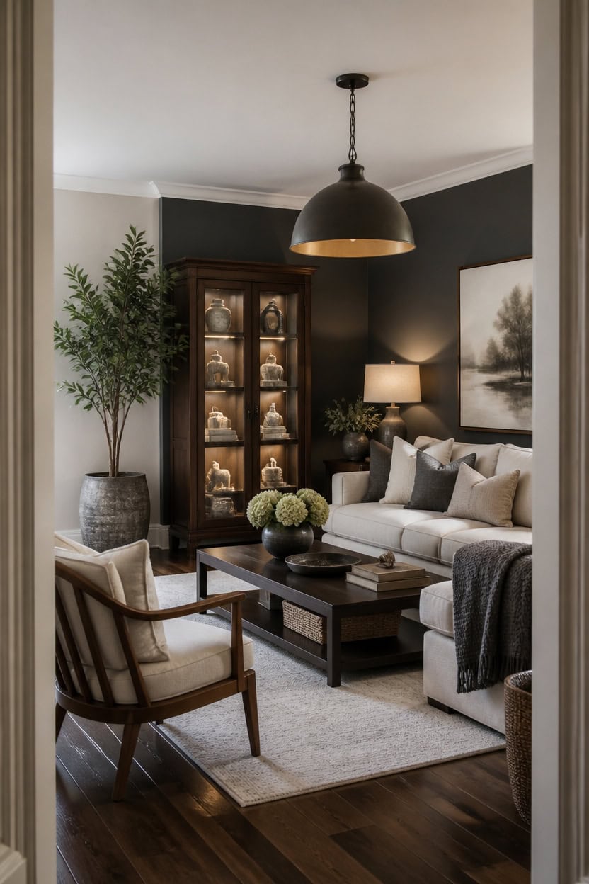 curated contrast cream and gray