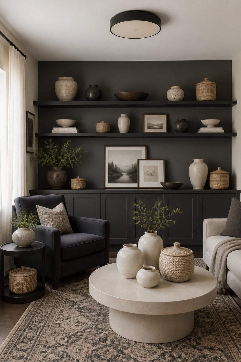 curated display concealed storage