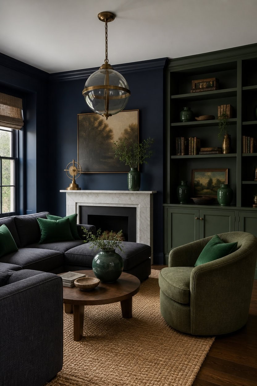 deep blue green harmony