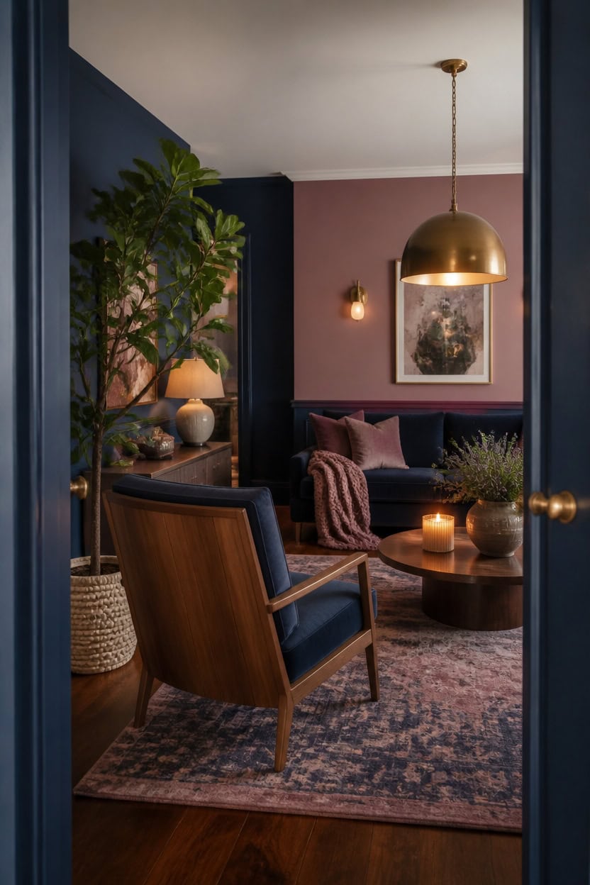 deep blue mauve sanctuary