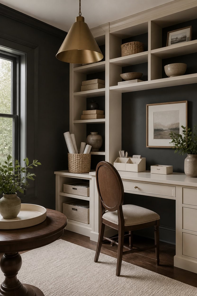 deep gray cream woven texture
