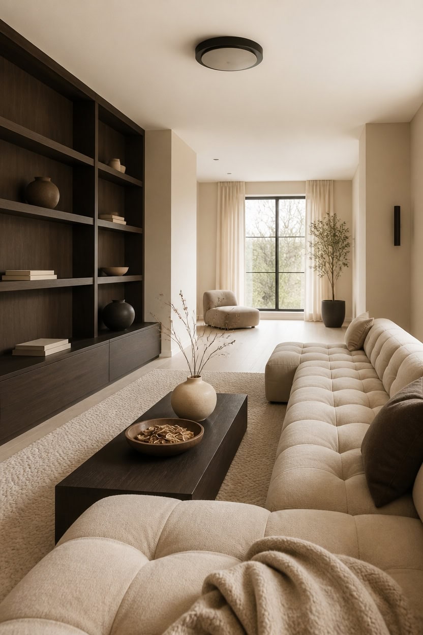 espresso accent creamy minimalist calm