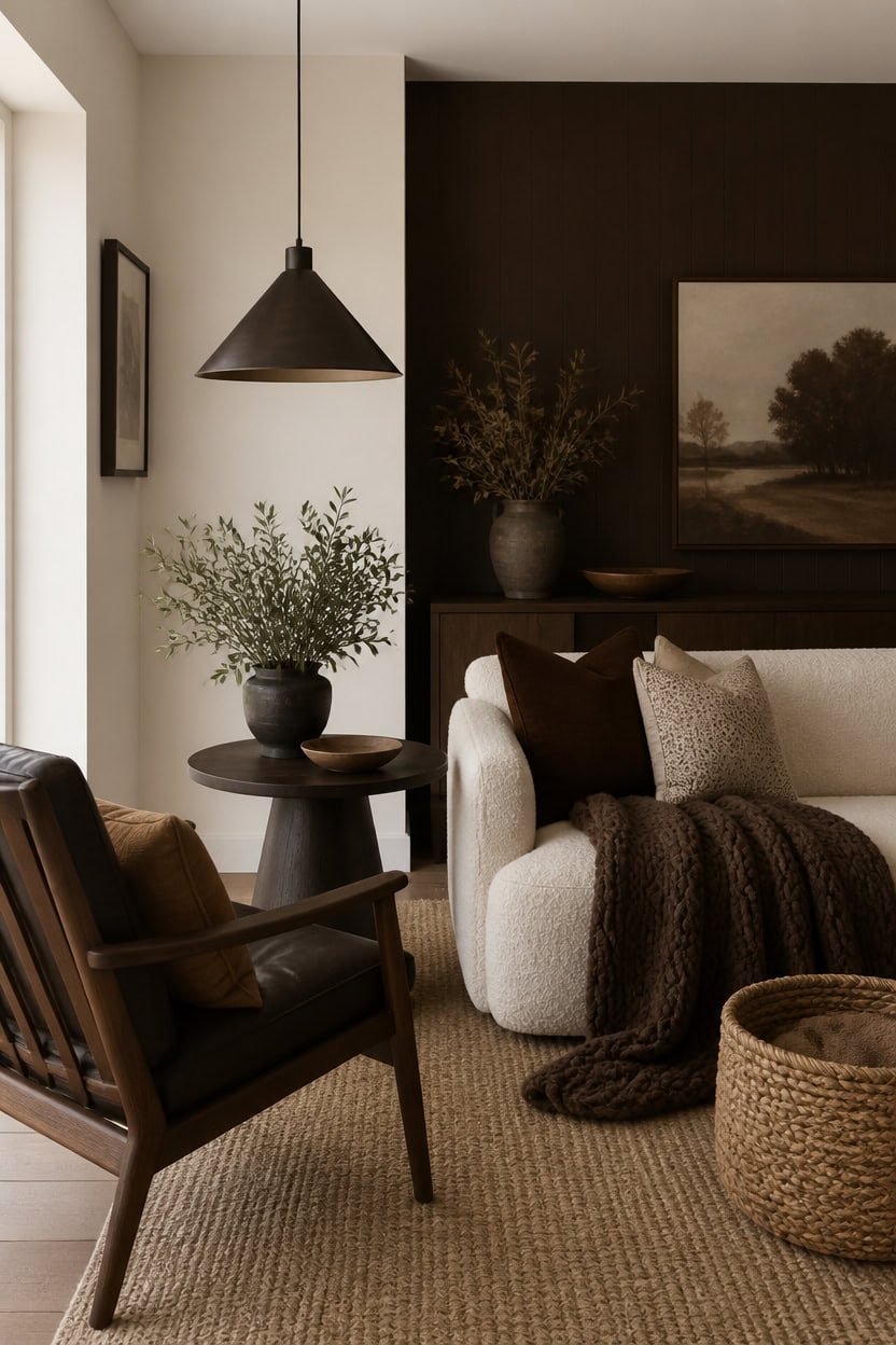 espresso and cream textured retreat