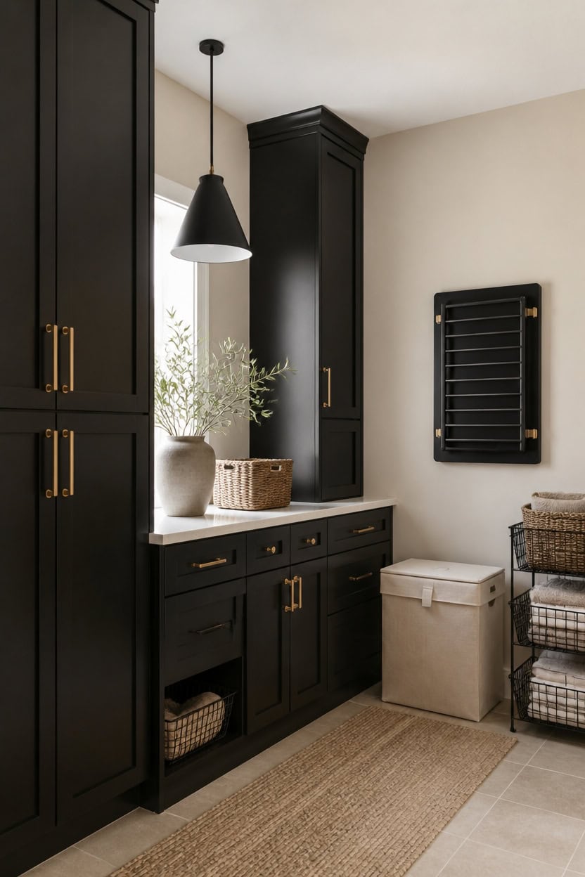 finished laundry room details