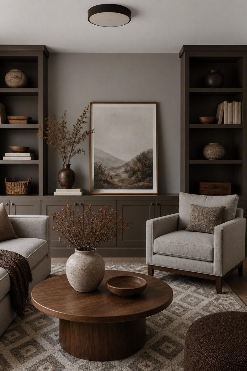 gray brown wood harmony