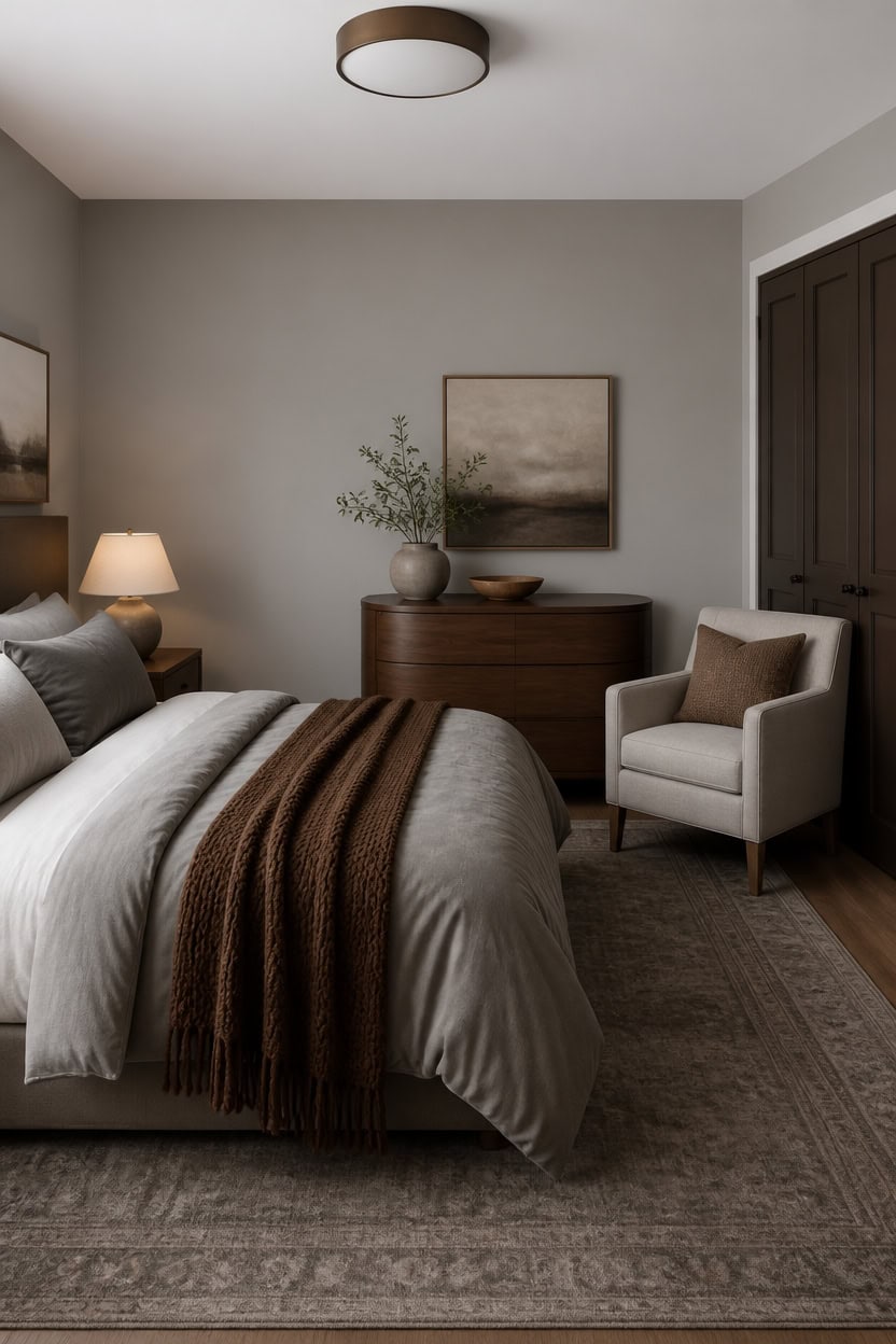 gray softness brown depth