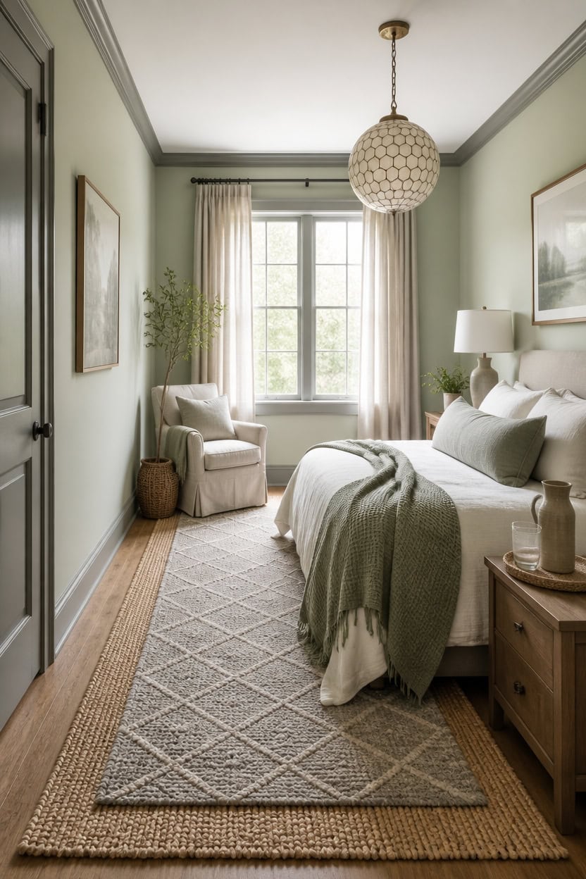 green and gray layered textures