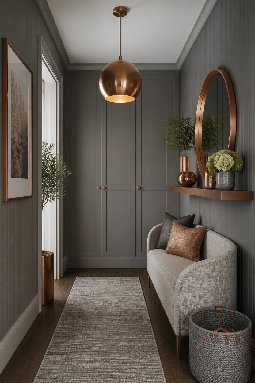 hallway memories in gray