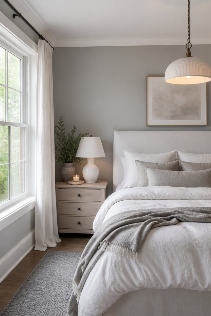 heather gray etiquette white