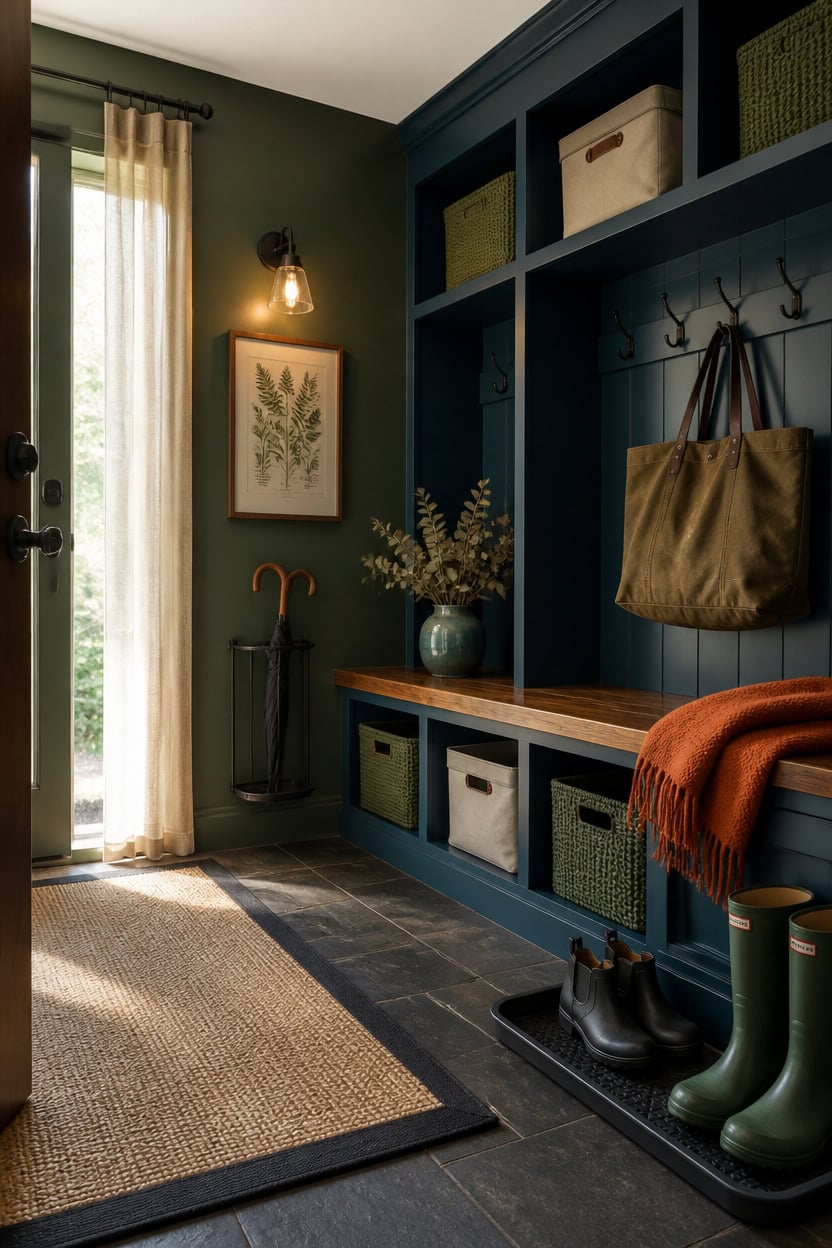 How to Keep a Bold Mudroom Clean and Durable
