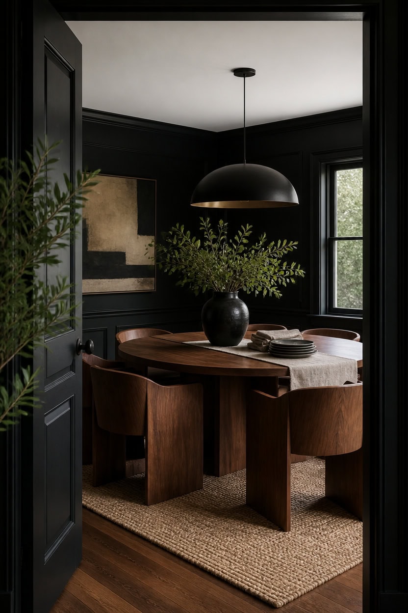 jet black frames warmwood