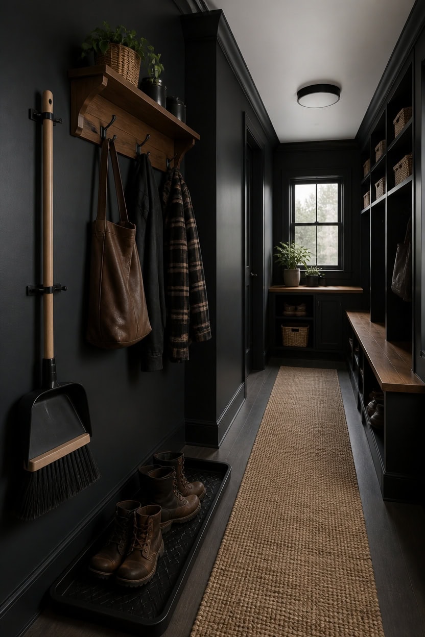 layered blacks hide grime