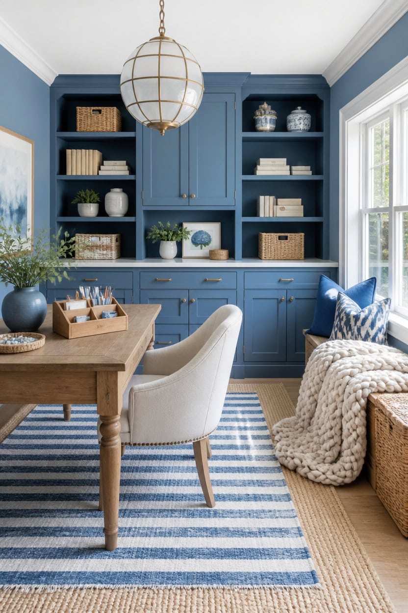 layered blue and white textures