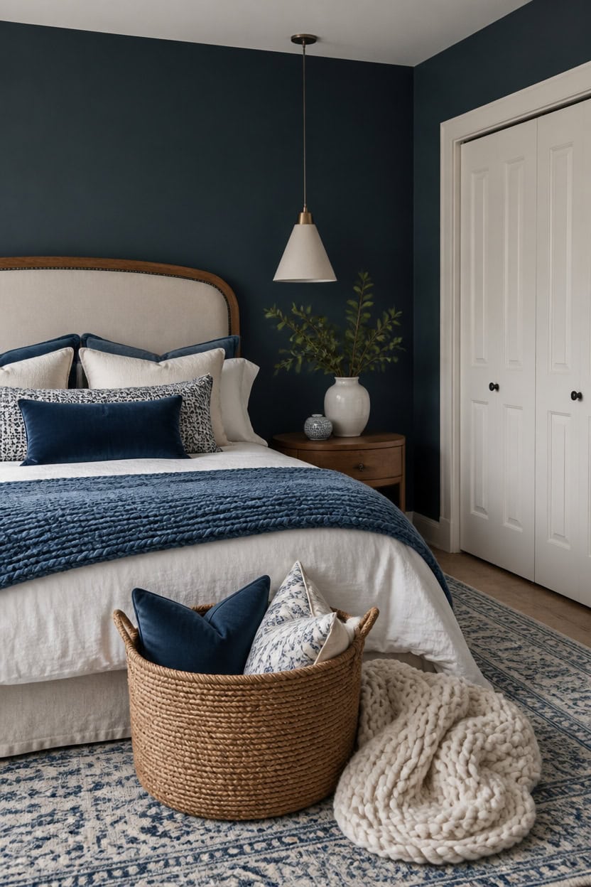 layered blue and white textures