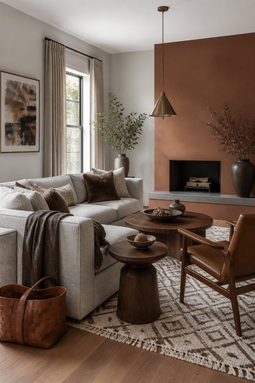 layered gray and brown textures