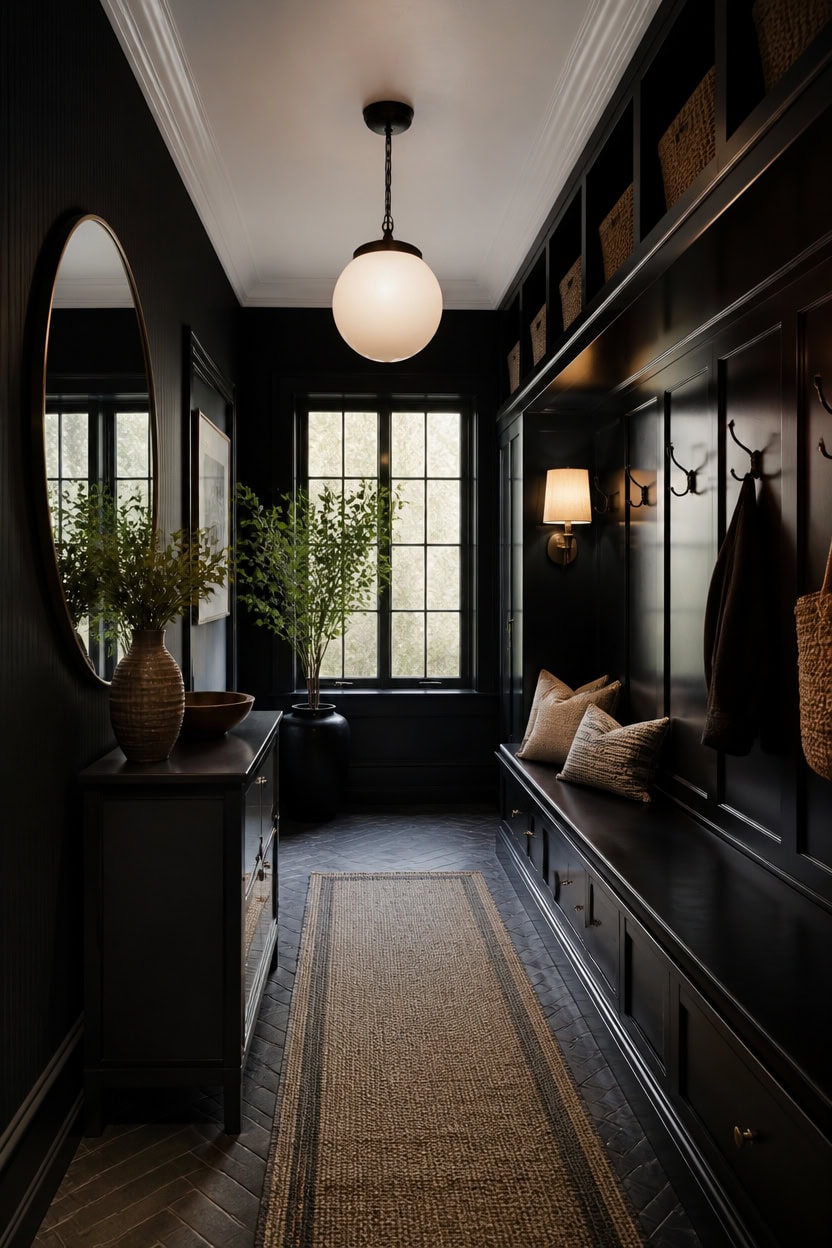layered lighting glossy black