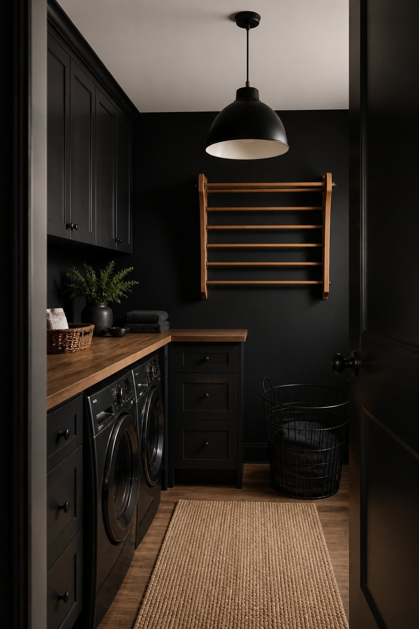 layered matte blacks with texture
